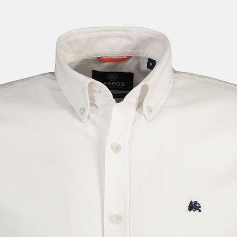 Lerros, White Plain Oxford Shirt