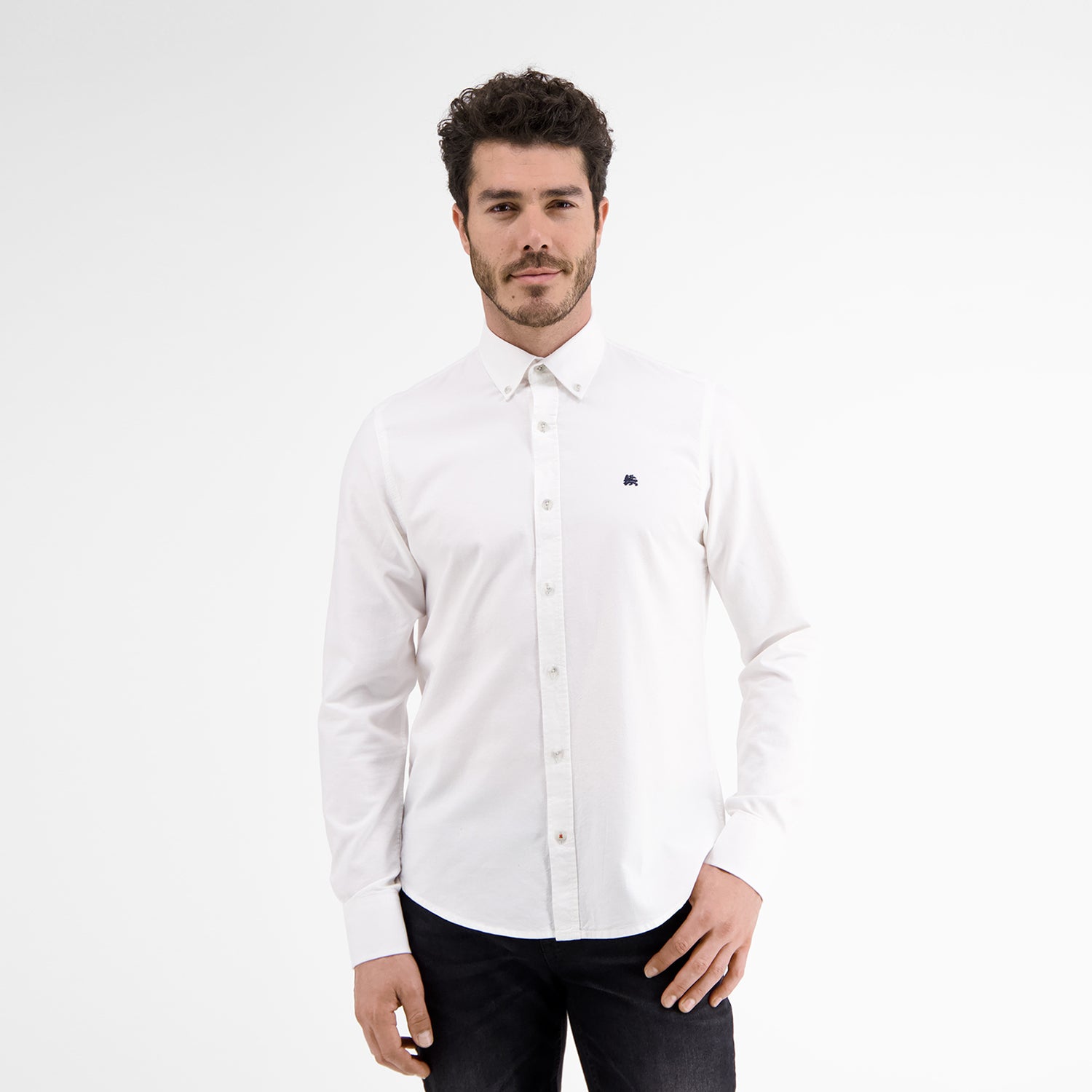 Lerros, White Plain Oxford Shirt