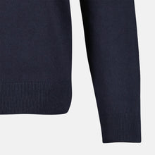 Load image into Gallery viewer, Lerros, Navy Flat-knit Poloshirt With Longsleeves
