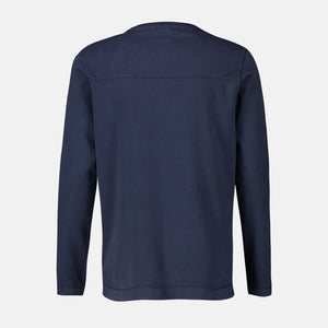 Lerros, Long-sleeve, Navy Plain-Colored T-Shirt