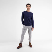 Load image into Gallery viewer, Lerros, Long-sleeve, Navy Plain-Colored T-Shirt
