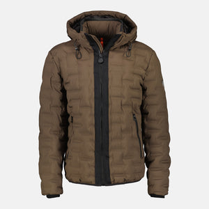Lerros, Cognac Quilted Jacket With Hood