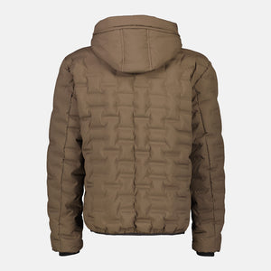 Lerros, Cognac Quilted Jacket With Hood