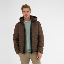 Load image into Gallery viewer, Lerros, Cognac Quilted Jacket With Hood
