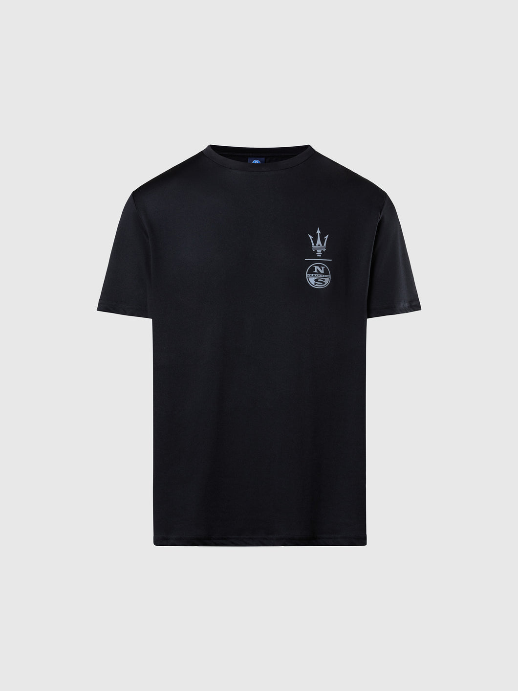 North Sails By Maserati, Black Recycled Jersey T-Shirt