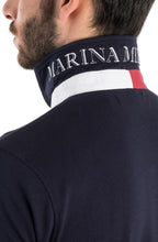 Load image into Gallery viewer, Marina Militare, Navy Piquet Cotton Polo With Details
