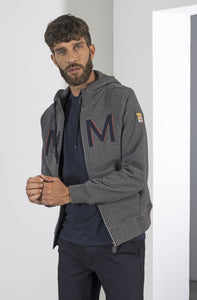 Marina Militare, Hooded Open Sweatshirt