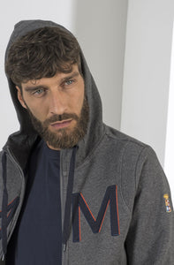 Marina Militare, Hooded Open Sweatshirt