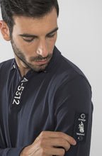 Load image into Gallery viewer, Marina Militare, Navy Long Sleeve  Polo Shirt

