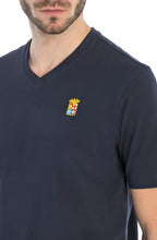 Load image into Gallery viewer, Marina Militare,Navy Basic V-Neck T-Shirt
