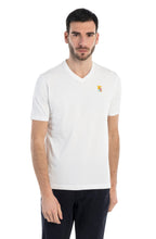 Load image into Gallery viewer, Marina Militare,White Basic V-Neck T-Shirt
