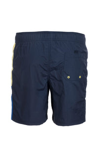 Marina Militare,Navy Swimming Shorts With Patchwork