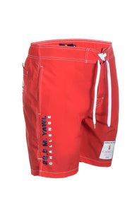 Marina Militare,Red Swim Short With Print