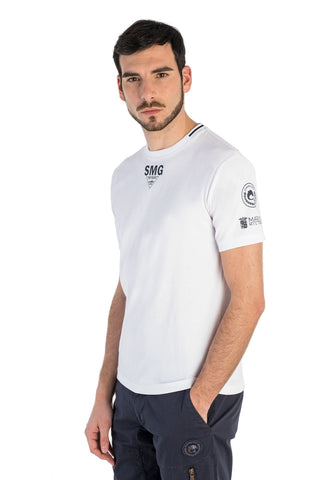 Marina Militare, White Simple Sporty Feel T-shirt
