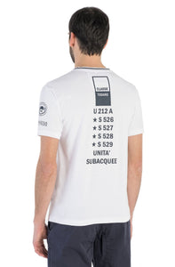 Marina Militare, White Simple Sporty Feel T-shirt