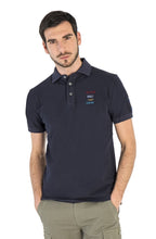 Load image into Gallery viewer, Marina Militare, Dark Navy Polo With Central Print Of A Helicopter
