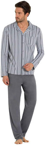 You 365 Men's Nightwear, Striped open shirt pajama