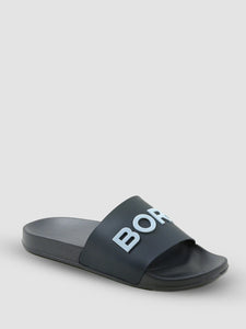 Bjorn Borg, Navy Slide Slippers With Name