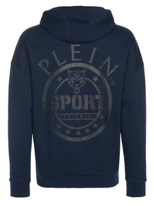 Plein Sport, Navy sweater with big logo on the back