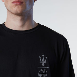 North Sails By Maserati, Black Recycled Jersey T-Shirt