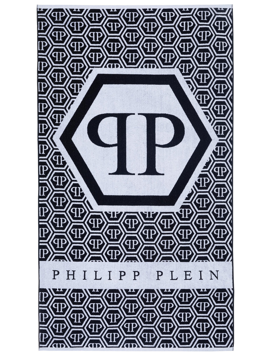 Philipp Plein, Towel Black And White  Emblems