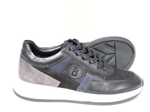 Bogner, Black-Grey Shoes With A Touch Of Navy