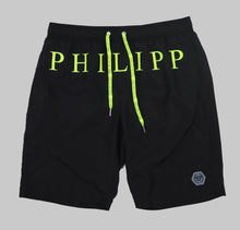 Load image into Gallery viewer, Philipp Plein, Black Swim Short With A Phosphoric Skull
