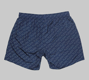 Phillip Plein,Repetitive Logo Navy SwimShorts