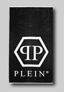 Philipp Plein, Black Towel With  Big White Logo
