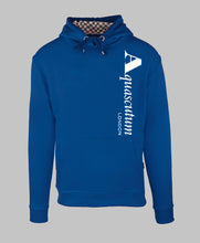 Load image into Gallery viewer, Aquascutum, Vertical Logo Royal Blue Hoodie
