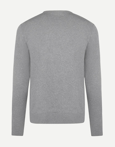 McGregor, Merino Blend Crew Neck Grey Sweater