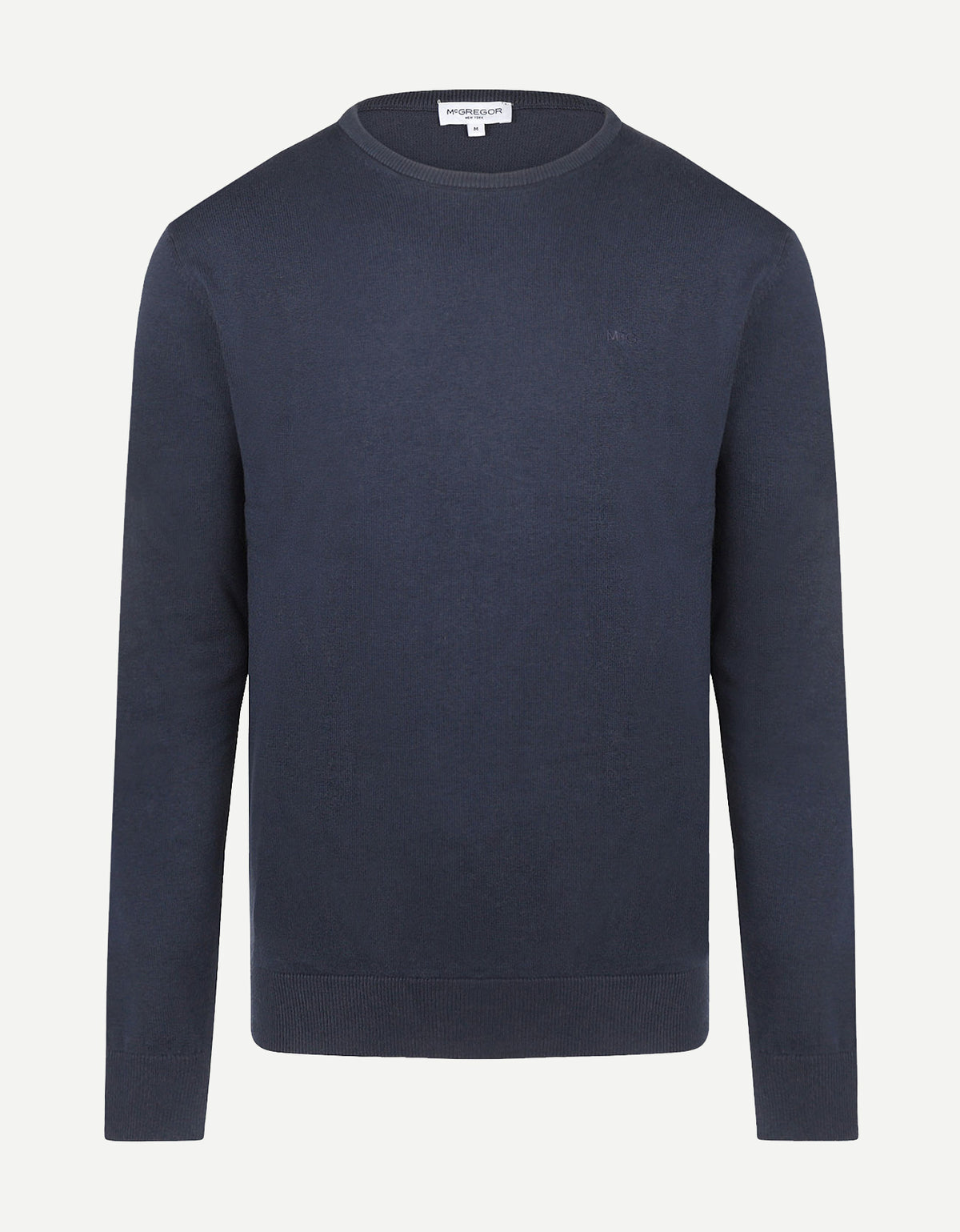 McGregor, Merino Blend Crew Neck Navy Sweater