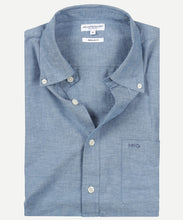 Load image into Gallery viewer, McGregor,Cotton/Linen Royal Blue Short Sleeves Shirt
