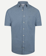 Load image into Gallery viewer, McGregor,Cotton/Linen Royal Blue Short Sleeves Shirt
