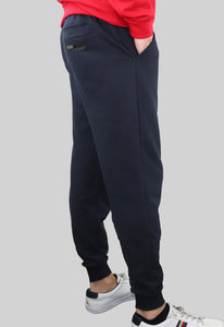 Plein Sport, Navy Sweatpants With Logo Patch  In The Back