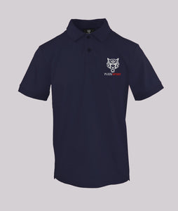 Plein Sport, Navy Polo With Tiger Logo