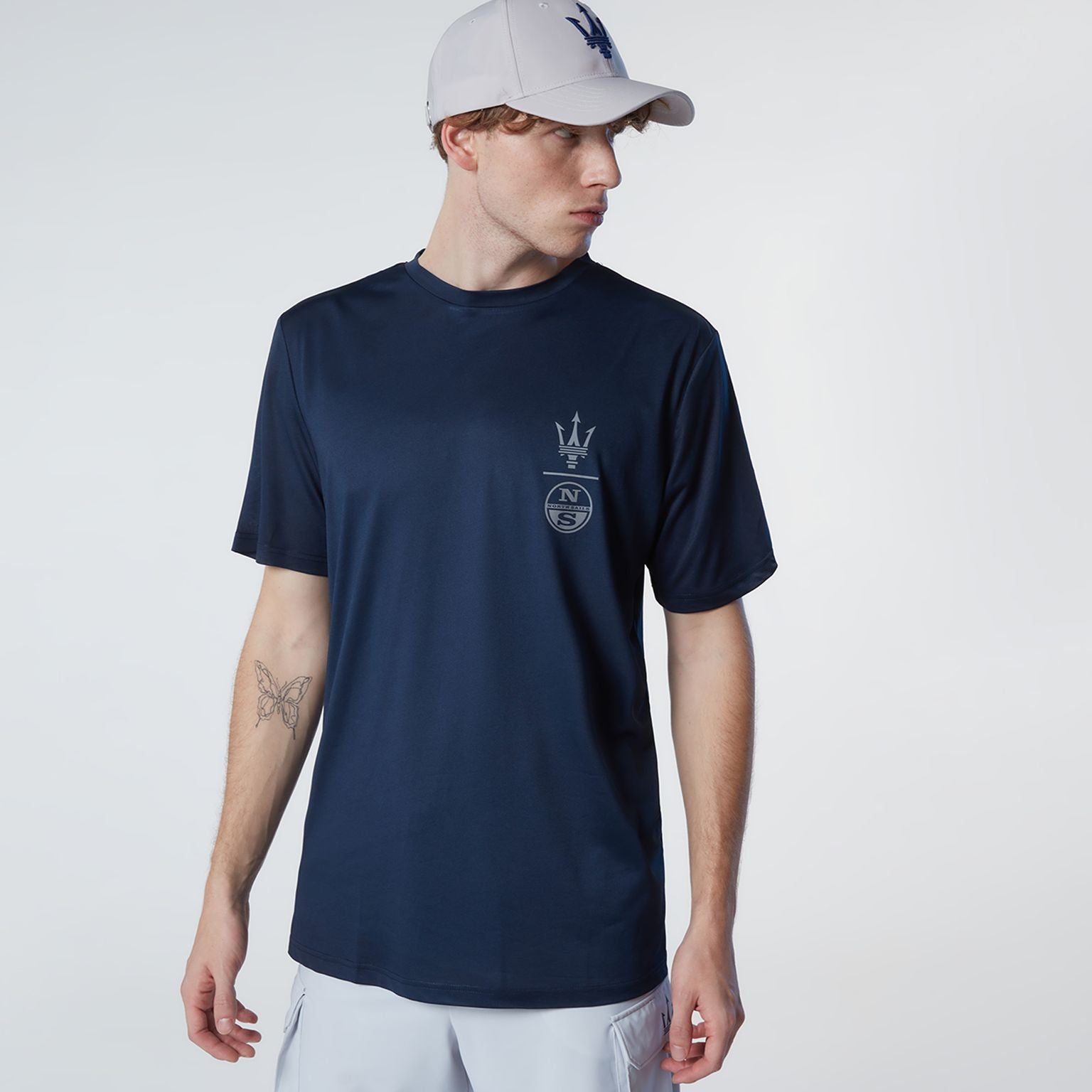 North Sails By Maserati, Navy Recycled Jersey T-Shirt