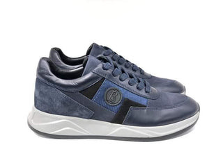 Bogner, Navy-Blue Shoes With A Touch Of Black And Blue