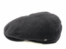 Load image into Gallery viewer, Wegener ,Black Flat Winter Cap with Ear Flaps
