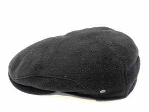 Wegener ,Black Flat Winter Cap with Ear Flaps