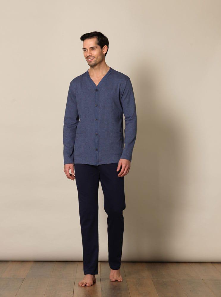 YOU 365 Men's Night Wear, Opened Jackets With Red Dots