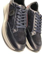 Load image into Gallery viewer, Bogner, Navy-Grey Leather Shoes With Red Touch
