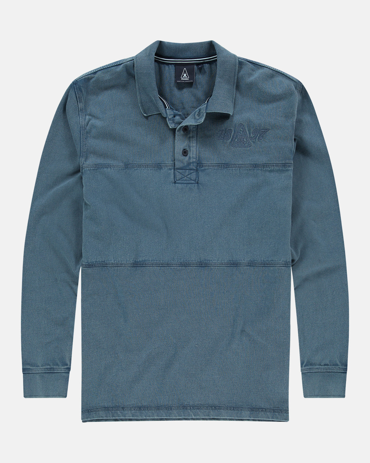 Gaastra,Cotton Garment Dye Marginal Sea Blue Polo