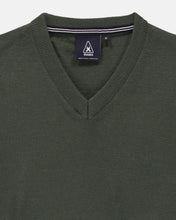 Load image into Gallery viewer, Gaastra, The Schooner  V-Neck Olive Pullover
