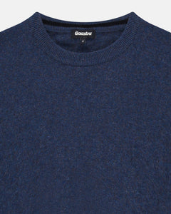 Gaastra, Woolen Blend Melange Crew Neck  Blue Pull Over