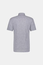 Load image into Gallery viewer, Mcgregor, Blue Indigo Regular Fit Short-Sleeved Shirt In Cotton And Linen
