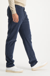 McGregor, Navy Garment Dyed Regular Fit Chino With Fine Corduroy