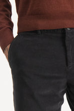 Load image into Gallery viewer, Mcgregor, Black Garmet Dyed Slim Fit Chino With Fine Cord
