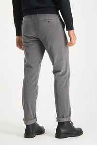Mcgregor, Grey Garmet Dyed Slim Fit Chino With Fine Cord