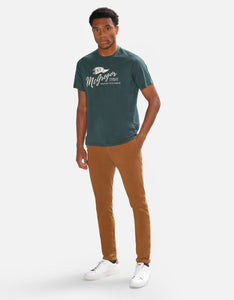 McGregor, Green T-Shirt With Vintage Logo